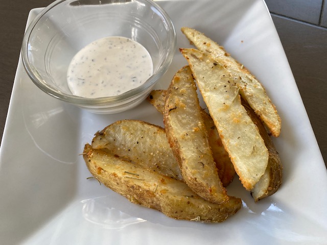 Baked Garlic Parmesan Potato Wedges