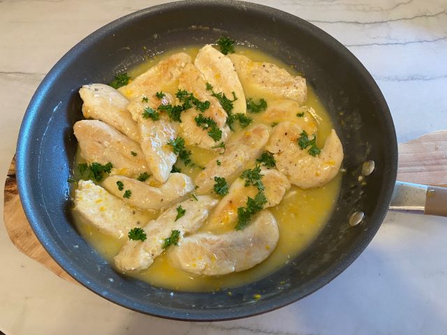 Skillet Citrus Chicken Tenders