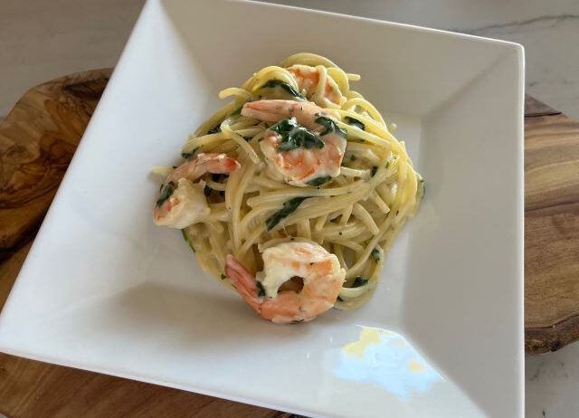 Creamy Parmesan and Spinach Shrimp